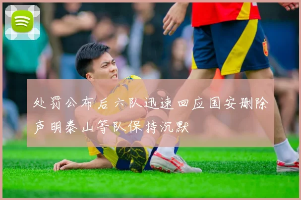 处罚公布后六队迅速回应国安删除声明泰山等队保持沉默